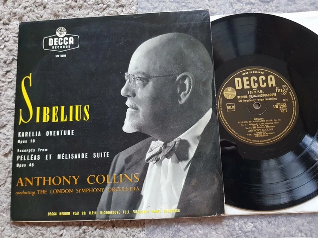 LP ANTHONY COLLINS Sibelius Symphony No. 2 Super Analog Kijc