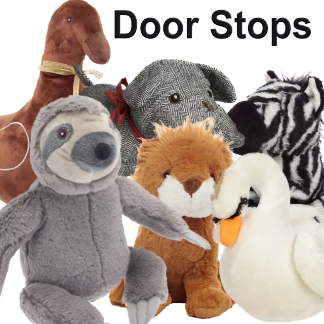 Door Stop Door Draft Stopper Animal Floor Wedge Weighted Dog Cat Heavy Fabric