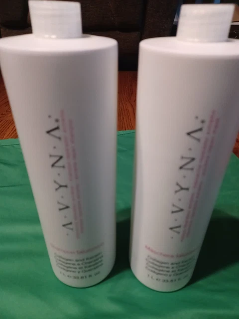 Champú Y Máscara Hialurónica 1L Avyna/Reparador Extremo De Cabello Maltratado