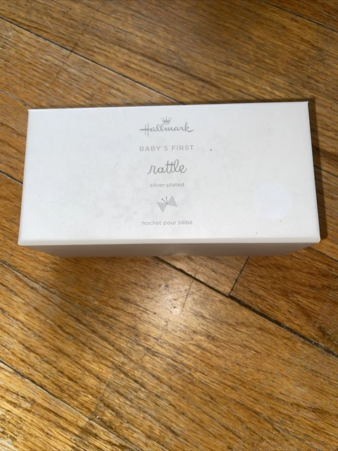 Hallmark Baby's First Rattle Silver Plated