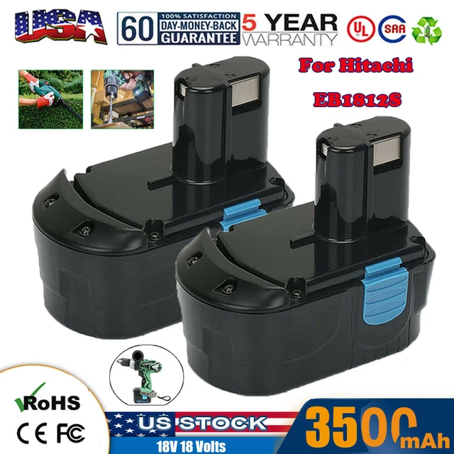 3.5Ah For HITACHI 18V EB1812S Battery EB1820L BCC1812 EB1814SL Cordless Drill FB