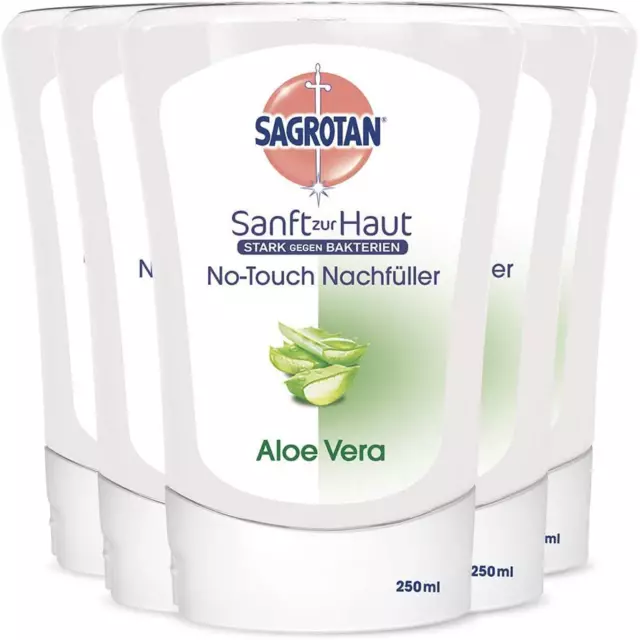 Sagrotan No-Touch Nachfüller Aloe Vera Handseife 5 x 250 ml 5er Pack