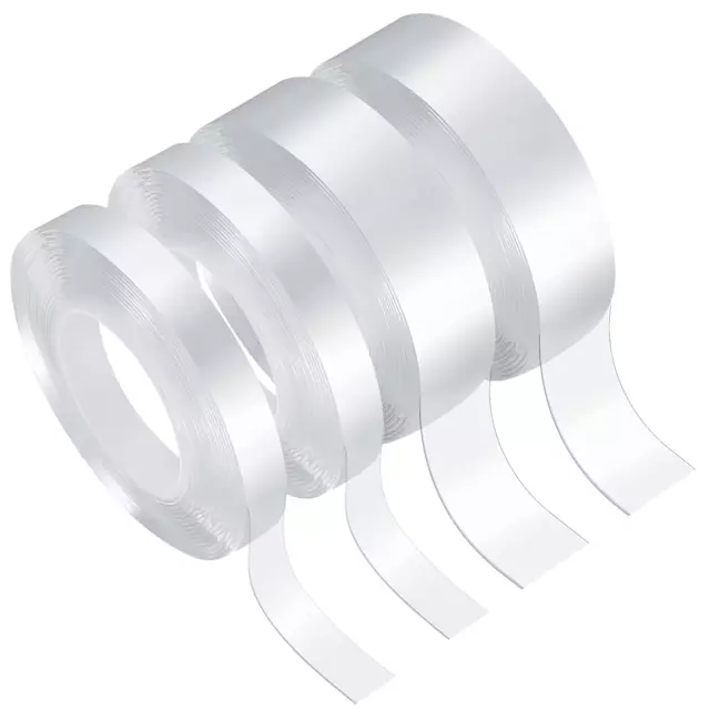 Double Sided Tape Heavy Duty Mounting Tape Clear Fiberglass Mesh Easy  Removable