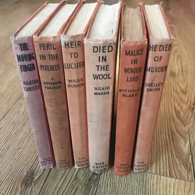 Seltene antike Kriminalbuchsammlung Agatha Christie Jefferson Farjeon 1. Auflage