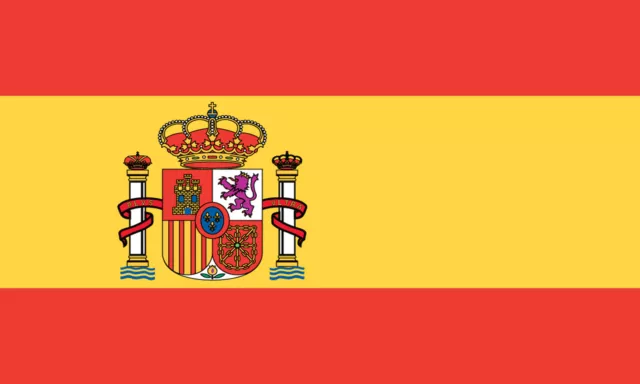 Spain National Polyester Flag Football Spanish Espana Olympics - 5ft x 3ft