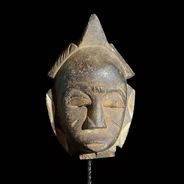 African Mask Hand Carved & Painted Tribal Face Mask Wall Décor Guro Mask-7439