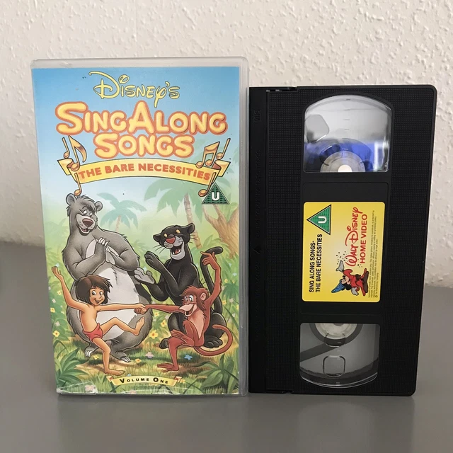 DISNEY SING ALONG Songs Vhs Video - The Bare Necessities - Walt Disney ...