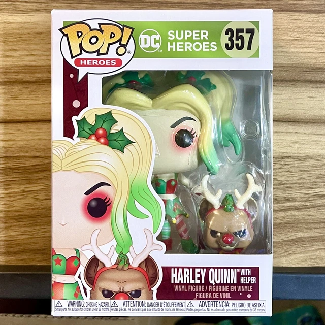 Holiday Harley Quinn with Helper Funko Pop! #357 DC Super Heroes Brand New!