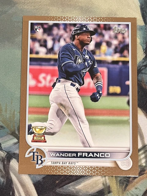 2022 Topps Series 1 Wander Franco Gold RC /2022 #215  Rays Rookie