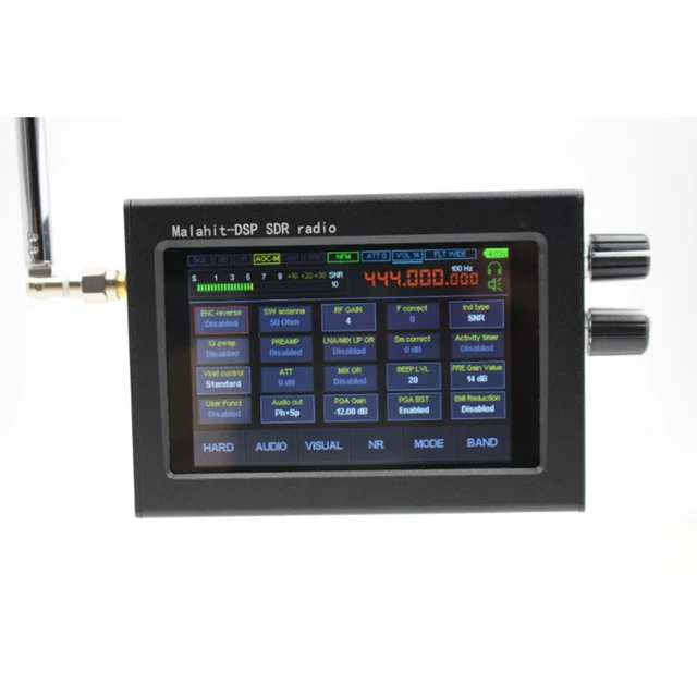 Elegante ricevitore radio a onde corte DSP 3 5 pollici 50 KHz 200 MHz con touchscreen