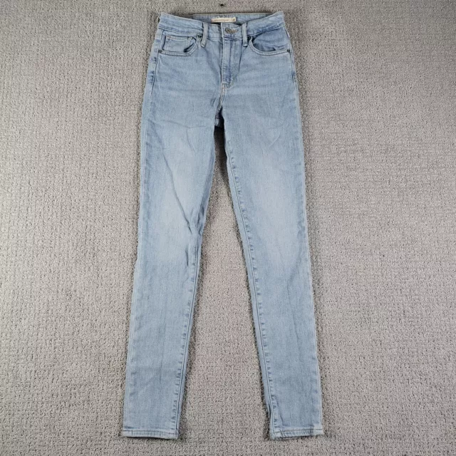 Levi's 721 Womens Size 26 Blue Medium Wash Denim High Rise Skinny Jeans