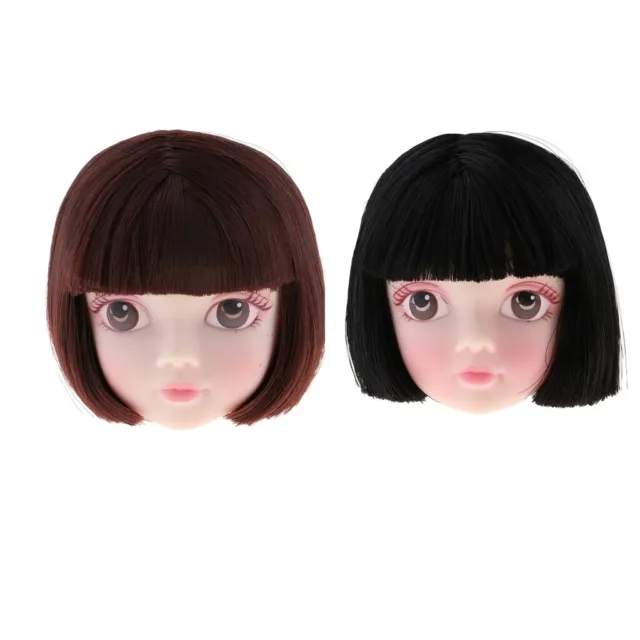 DIY Kids Toy Doll Head Accessories Fit for 1/6 BJD Makeup Practicing
