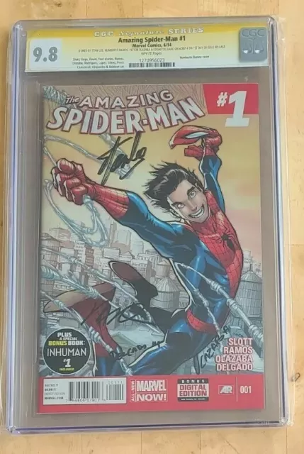 Amazing Spider-Man #1 CGC SS Signature Series STAN LEE/RAMOS 1st Day Variant
