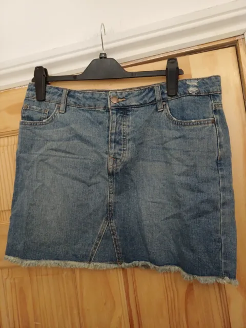 Girls / Teen denim blue mini skirt / S / 8 George