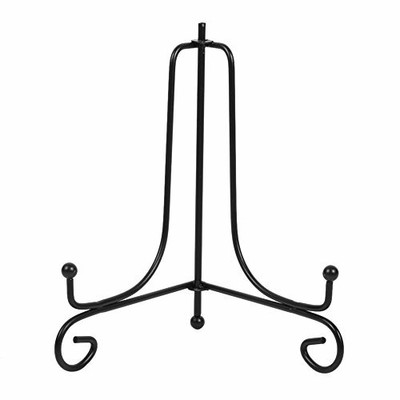 HomeDecTime Cavalletto Espositore A Forma Di Piastra Geometrica In Ferro Battuto Con Supporto Geometrico come descritto A Grigio S 