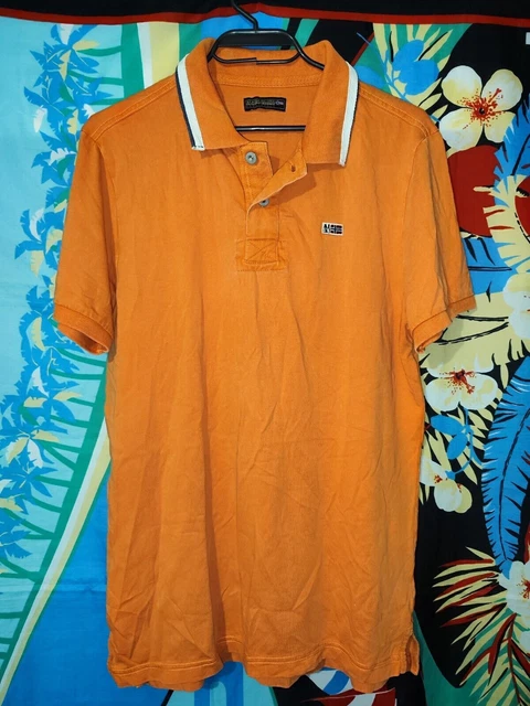 Napapijri T-shirt da uomo in cotone con colletto taglia M