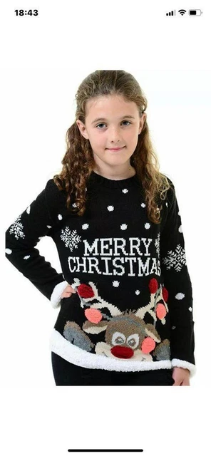 Maglione Nuovo Maglione Inverno Bambini Bambini Ragazze Natale Bambini Inverno Lavorato a Maglia Retro