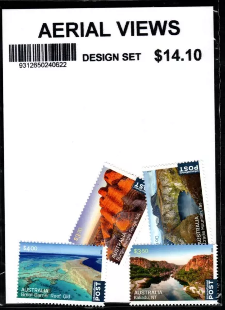 2022 'Aerial Views' Design Set of International Post Stamps in PO Issue Pack:Muh