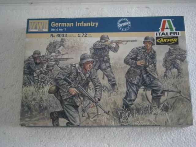 Maquette Figurine German Infantry Wehrmacht Ww2 Italeri 6033 1/72