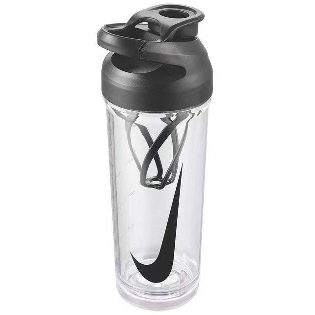 Nike 24oz HyperCharge Shaker Training Workout Bottle Clear & Black BRAND NEW Nike 24oz HyperCharge Shaker Training Workout Bottle Clear & Black BRAND NEW