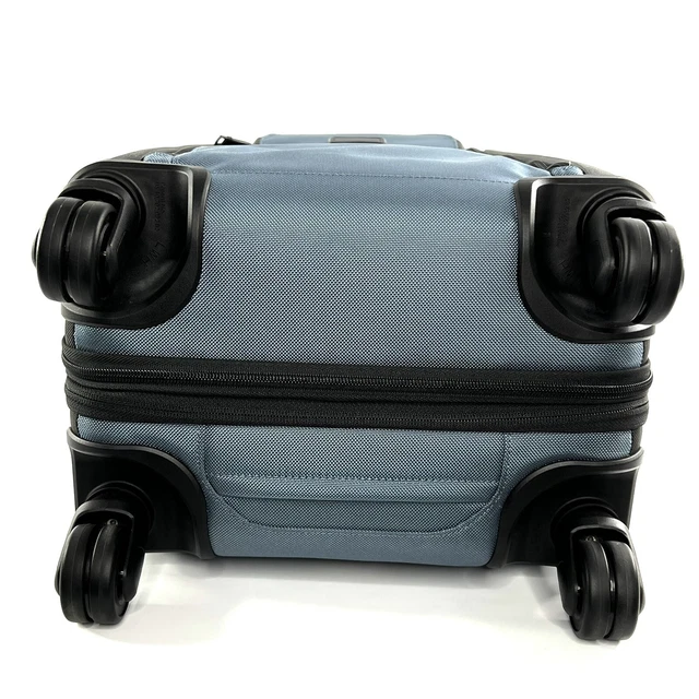 TUMI Alpha 3 International Dual Access Carry On 4 Wheel Expandable Storm Blue 7