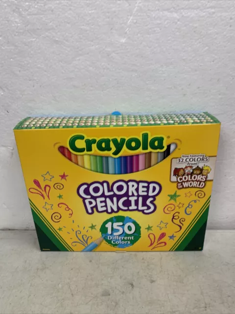 CRAYOLA COLORED PENCIL Set Colors of the World 150 Ct School Supplies  $23.45 - PicClick