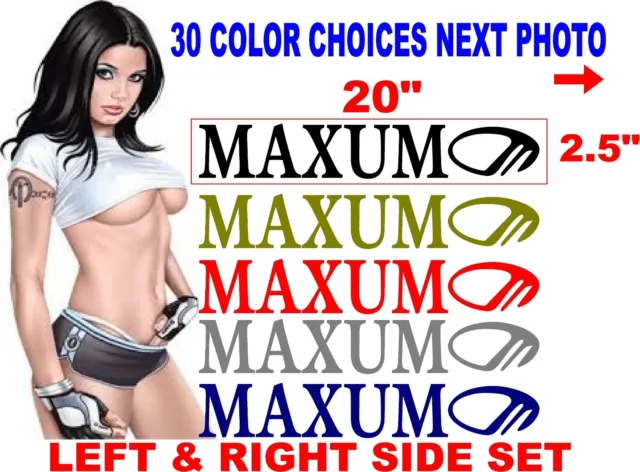 MAXUM TRAILER Boat REPLACEMENT decal boats decals WINDOW 30 color choices