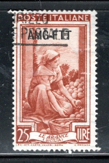 Italy Trieste Post Europe  Overprint A.m.g. F.t.t. Stamp Used Lot 740Ax