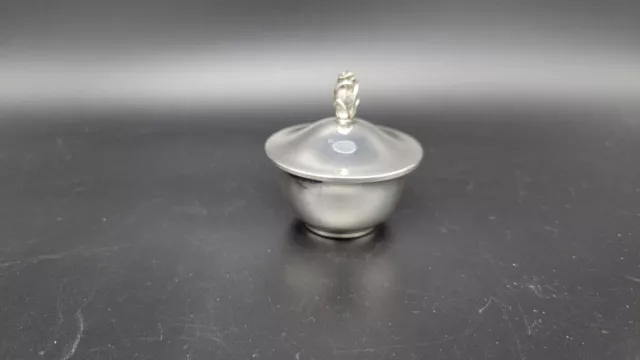 Vintage Tiffany & Co. Miniature Sterling Silver Lidded Bowl or Salt Cellar 2
