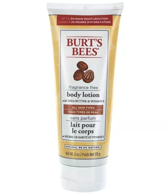 Burt's Bees Body Lotion With Shea Butter And Vit. E 99% Natural,Fragrance Free