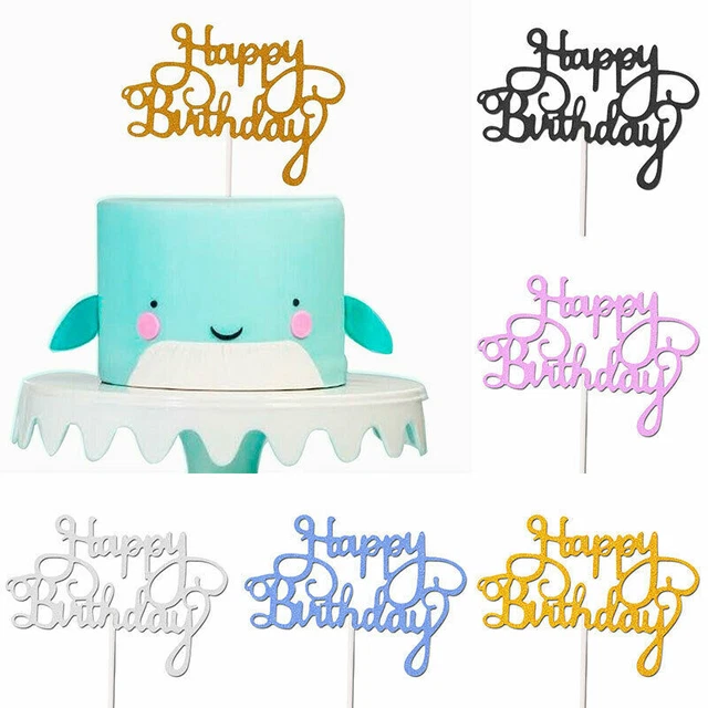 Nagelstudio Cake Topper Geburtstag – Schwarzer Tortenaufstecker Für Nagelsalon-Partys