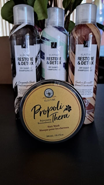Avon Bundle Elastine Restore & Detox Dry Shampoos and Propoli Thera Hair Mask
