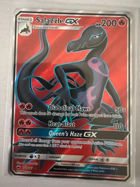 Salazzle GX 132/147 - Burning Shadows Pokemon Card - Near Mint
