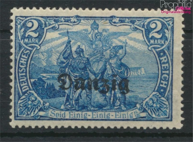 Gdansk 11a neuf avec gomme originale 1920 allemagne-surcharge (9696829