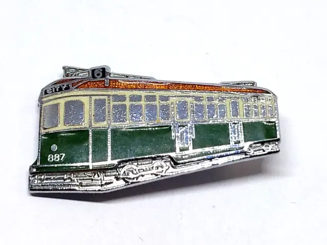 Mmtb Melbourne Sw6 Class 887 Tram Australia Badge / Pin Size 38Mm X 20Mm