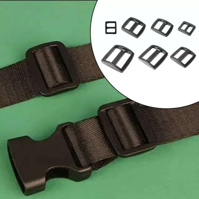 Heavy Duty Plastic Tri Glide Buckles for Belt Buckle Backpack 10pcs Pack