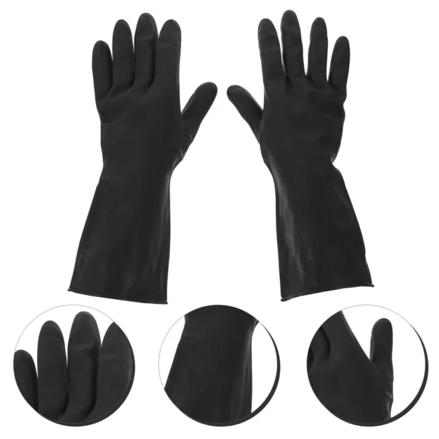 4 pares de guantes de limpieza para el hogar reutilizables guantes de goma para lavar platos extra