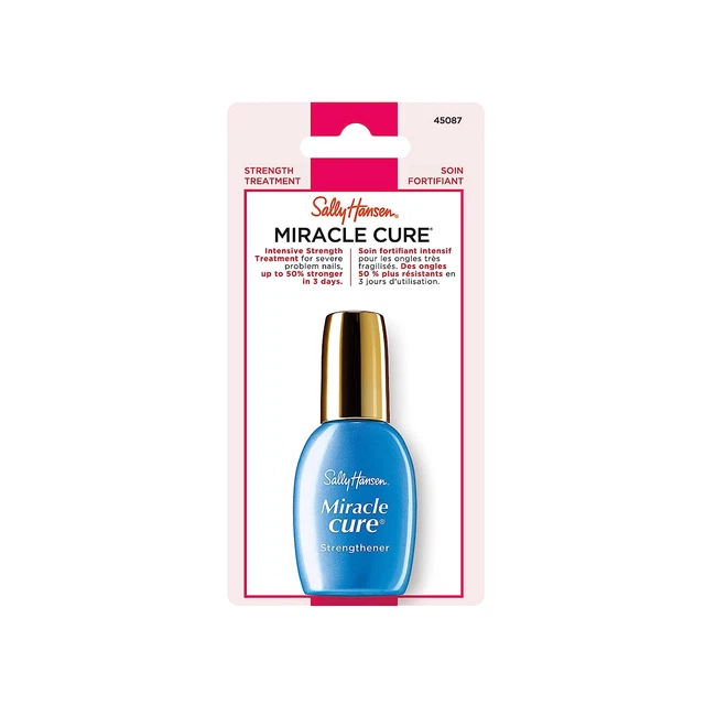 Lot of 2) Sally Hansen Miracle Cure Nail Treatment Clear Strengthener Distressed