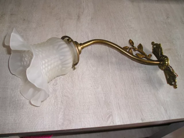 Applique Murale Ancienne 1930  - Verre Tulipe - Art Nouveau