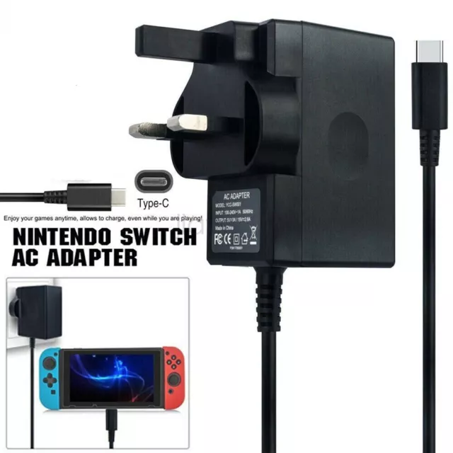 For Nintendo Switch Mains Adaptor / Adapter Charger Plug Fast Charging Power