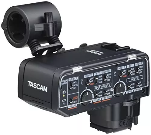 TASCAM CA-XLR2d-C XLR Microphone Adapter (Canon kit) for Mirrorless Cameras NEW