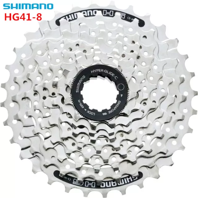 Shimano Alivio CS-HG41-8 Speed Mountain Bike Bicycle Cassette 11-32T Silver