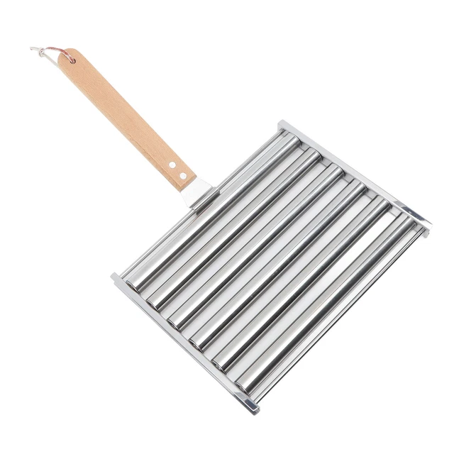 (L 190x190x300mm) Hot-Dog-Roller Aus Edelstahl Design Mit 6 Stäbchen