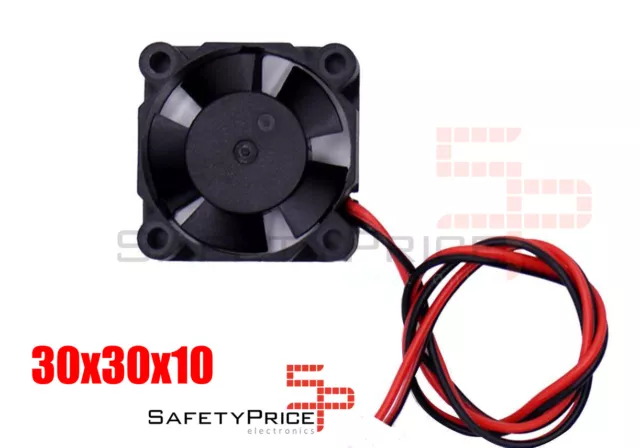 Ventilador 3010 12V 2 cables Reprap Impresora 3D Prusa FAN Cooler 30x30x10mm SP