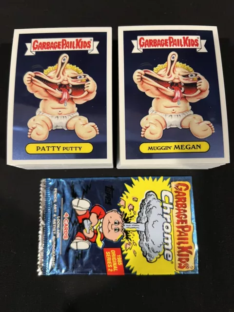 2014 Garbage Pail Kids Chrome 2 Set 110 Card Complete +Wrapper 2Nd Series