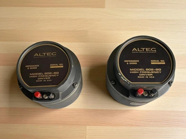 アルテック ALTEC 802-8G ドライバー ALTEC(アルテック) 802-8G ドライバーペア - 中古オーディオの