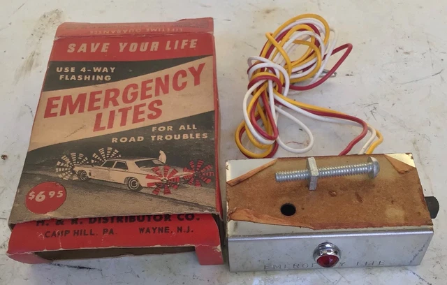 NOS vintage car/truck Chevy/GM Ford Mopar •EMERGENCY HAZARD FLASHER• hot rat rod