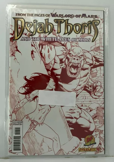 Dynamite Dejah Thoris And The White Apes of Mars #4 Variant 500 Copies w/COA