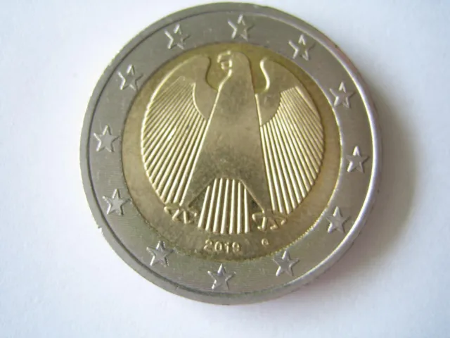 Deutschland 2019 1 Kursmünze 2 Euro Adler Prägestätte G  sehr gut erhalten