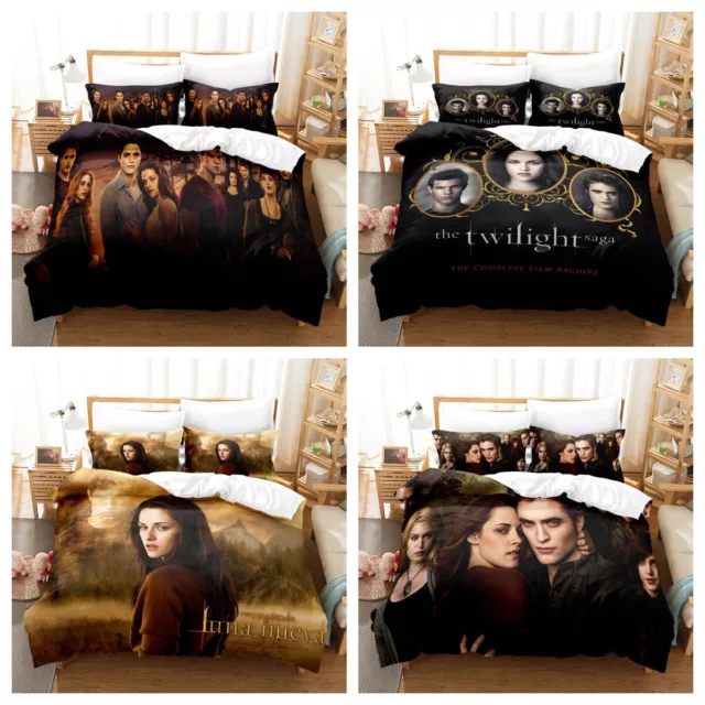 Neu 3D The Twilight Saga Bettbezug Set Mode Bettwäsche Set 135x200cm 200x200cm